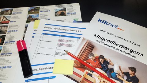 Swiss Youth Hostels Curriculum 21 compliant Accompanying material from Kiknet and the directory of Swiss youth hostels can be used to prepare the class camp.