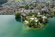Umgebung Richterswil in der Vogelperspektive